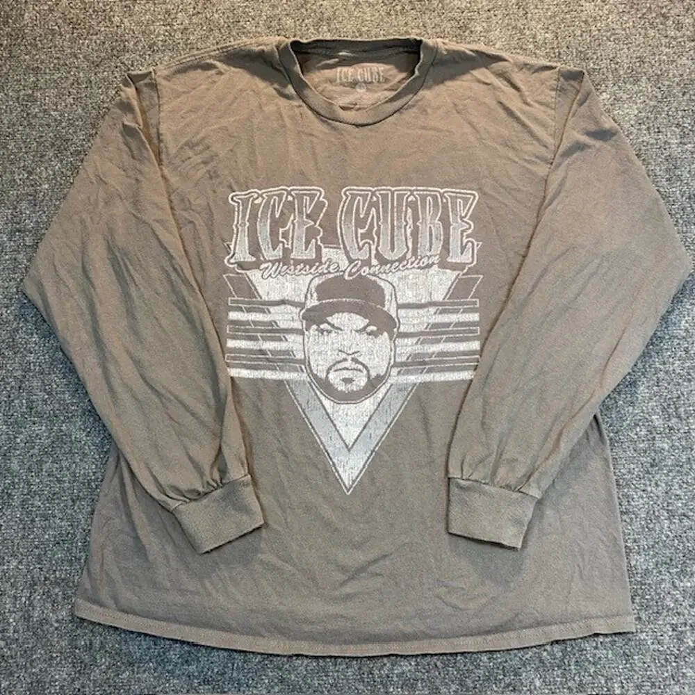 Ice Cube Gray Long Sleeve Westside Connection Tour Shirt Mens Large